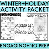 Winter Holiday Activities Packet