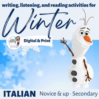 Preview of Winter Holiday Activities for Italian Class