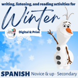 Winter Holiday Activities for Spanish Class