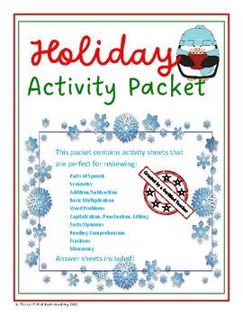 Preview of Winter Holiday Activity Packet
