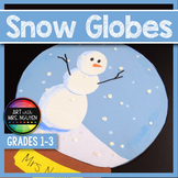 Elementary Winter Holiday Art: Snow Globe Collage