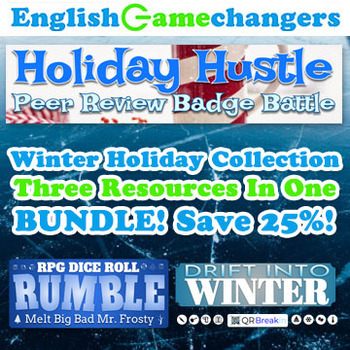 Preview of Winter Holiday BUNDLE: Reverse Escape Room, Essay Writing, & Peer Review Games!