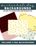 Winter/Holiday Backgrounds for Google Slides and PowerPoint