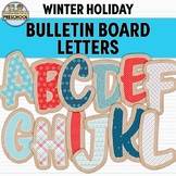 Winter Holiday Bulletin Board Letters