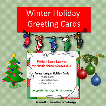Preview of Winter Holiday / Christmas Cards: Video, eCard, Paper  | Distance Learning