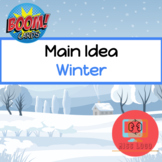 Winter Holiday Christmas Main Idea Details Task Card Boom 