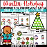 Winter Holiday Christmas Theme Math Addition and Subtracti