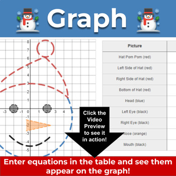 Winter Holiday Desmos Piecewise Activity No Prep Christmas Graphing Activity