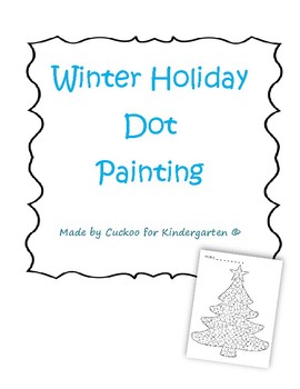Preview of Winter Holiday Dot Painting