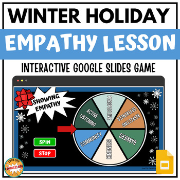 Preview of Winter Holiday Empathy SEL Lesson Digital Game - Middle School Counseling