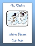 Winter Holiday Fitness Cut-Outs