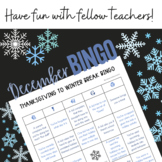 Winter Holiday Funny Teacher BINGO