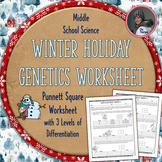 Winter Holiday Genotype and Phenotype Punnett Square Diffe