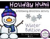 Winter Holiday Hunt ~ Listening and Following Directions