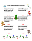 Winter Holiday Interpreting Remainders Worksheet