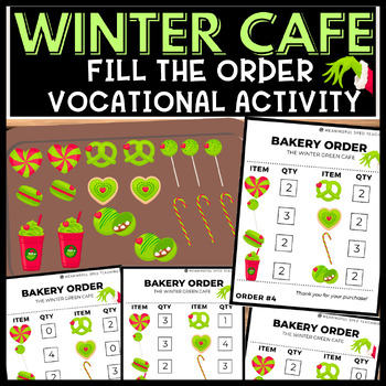 Preview of Winter Holiday Life Skills Fill the Bakery Order Vocational Special Education