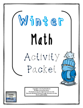 Preview of Winter & Holiday Math (Common Core Aligned)