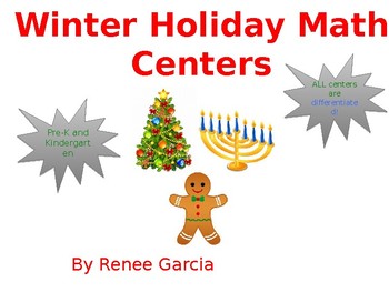 Preview of Winter Holiday Math Centers