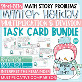 Winter Holiday Math Multiplication and Division Word Probl
