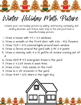 Preview of Winter Holiday Math Picture