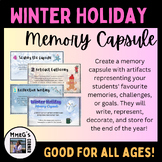 Winter Holiday Memory Capsule Activity