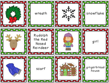 Winter/Holiday Memory Match Game by ABC Penguin | TpT