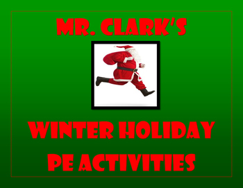 Preview of Winter Holiday PE Activities