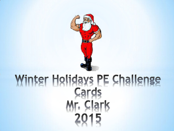 Preview of Winter Holiday PE Cards