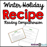 Winter Holiday Recipe Reading Comprehension