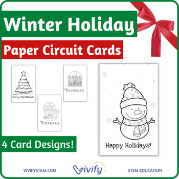 Preview of Winter Holiday STEM Paper Circuit Cards