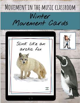 Preview of Winter (Holiday & Secular) Movement Exploration Cards & Music Activity