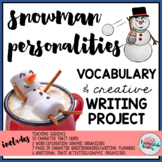 Winter | Holiday | Snowman Writing and Vocabulary Activiti