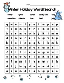 Winter Holiday Word Search - Free!