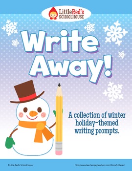 Preview of Winter Holiday Write Away Writing Prompts