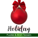 Christmas Brainteasers & Crossword Puzzle | Winter Holiday