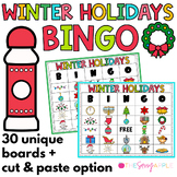 Winter Holidays Activities Bingo Game Fun Christmas Games 