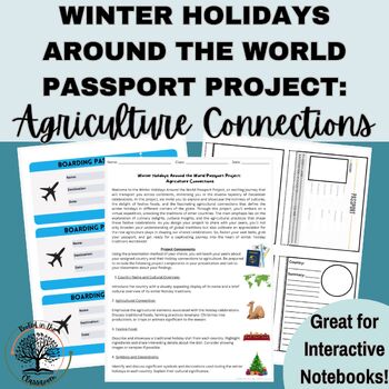 Preview of Winter Holidays Around the World And Agriculture Connections Passport Project