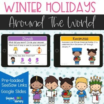 Preview of Winter Holidays Around the World - Google Slides and SeeSaw