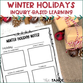 Preview of Winter Holidays Around the World Inquiry-Based Learning