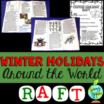 Preview of Winter Holidays Around the World Research RAFT Writing Task