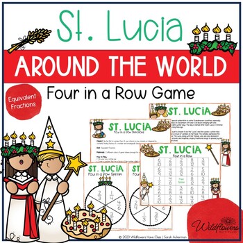 Preview of Winter Holidays Around the World | St. Lucia | 4th Grade Math Fractions Game