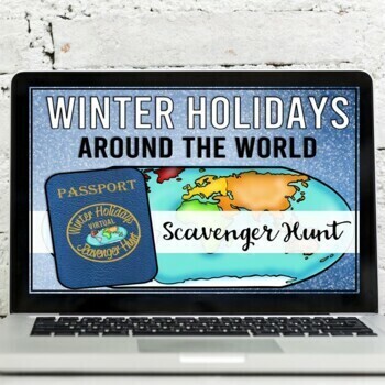 Preview of Winter Holidays Around the World Virtual Scavenger Hunt  (Google Earth)