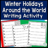 Winter Holidays Around the World Writing Activity: 10 Acro