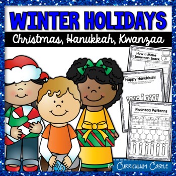 Preview of Winter Holidays: Christmas, Hanukkah and Kwanzaa