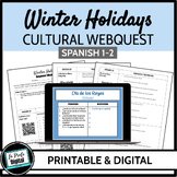 Spanish Winter Holiday Cultural Webquest - Navidad, invier