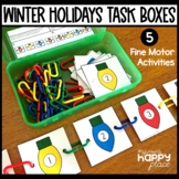 Winter Holidays Fine Motor Skills Task Boxes - Christmas, 