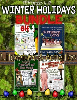 Preview of Winter Holidays Activities for Middle School and High School Bundle