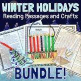 Winter Holidays Reading Passages and Crafts Bundle