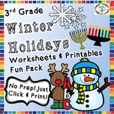 Winter Holidays Reading, Writing, Math, & Fun Activities &