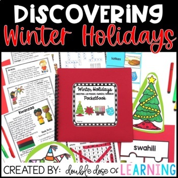 Preview of Winter Holidays Research Bundle Unit: Christmas, Kwanzaa, Hanukkah & Las Posadas